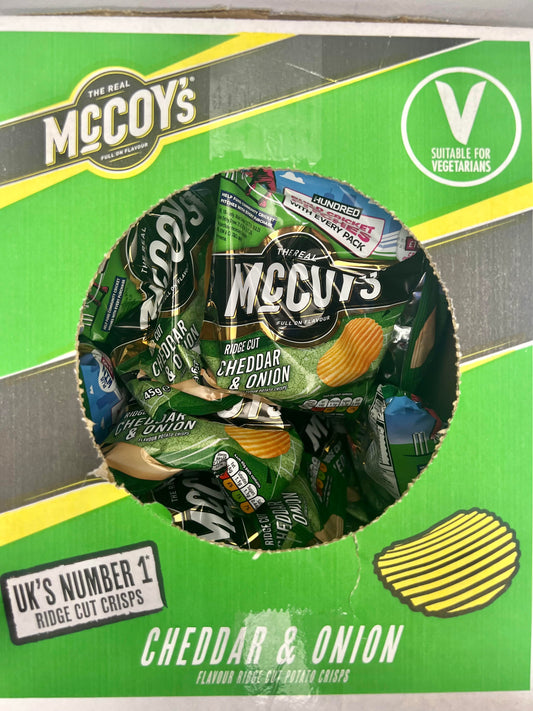 McCoys Cheddar & Onion Crisps _ OUT OF STOCK